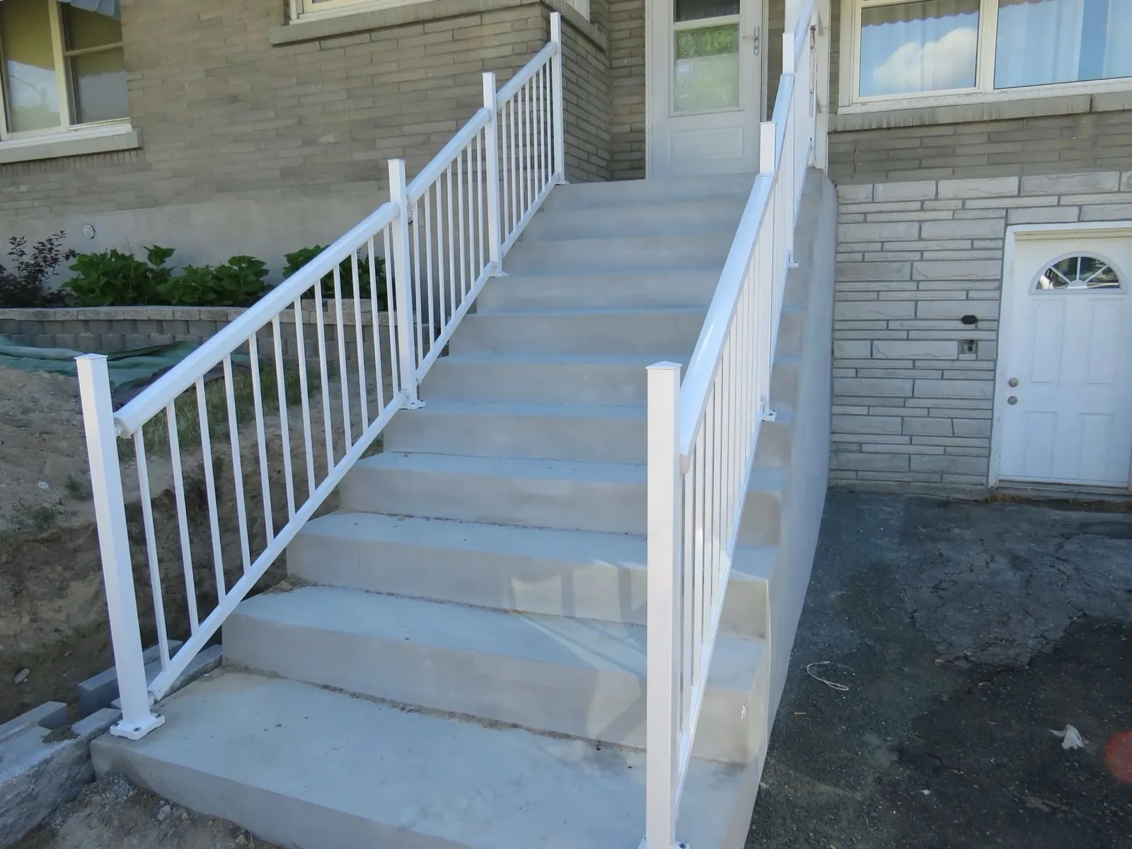 Concrete stair repair and resurfacing